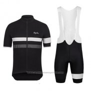 2015 Maillot Cyclisme Rapha Noir et Blanc Manches Courtes et Cuissard