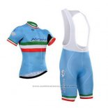 2016 Maillot Cyclisme Astana Italie Bleu et Vert Manches Courtes et Cuissard