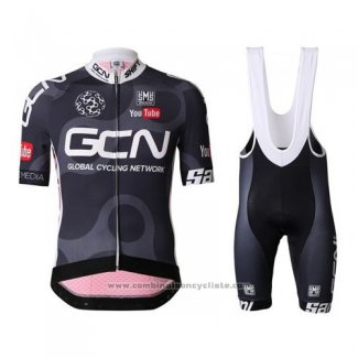 2016 Maillot Cyclisme GCN Noir et Rouge Manches Courtes et Cuissard