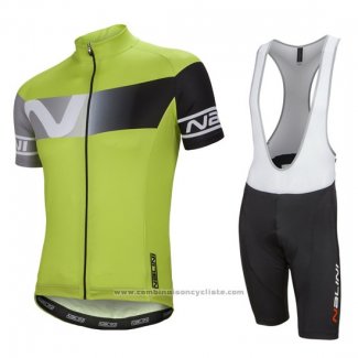 2016 Maillot Cyclisme Nalini Lumiere Vert Manches Courtes et Cuissard