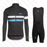 2016 Maillot Cyclisme Rapha Noir et Blanc Manches Courtes et Cuissard