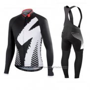 2016 Maillot Cyclisme Specialized Ml Profond Noir Manches Longues et Cuissard