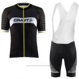 2017 Maillot Cyclisme Craft Noir Manches Courtes et Cuissard