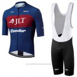 2017 Maillot Cyclisme JLT Condor Race Bleu Manches Courtes et Cuissard