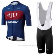 2017 Maillot Cyclisme JLT Condor Race Bleu Manches Courtes et Cuissard