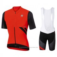 2017 Maillot Cyclisme Sportful R&d Ultraskin Rouge Manches Courtes et Cuissard