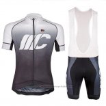 2018 Maillot Cyclisme Cipollini Shading Gris Manches Courtes et Cuissard