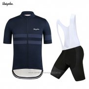 2019 Maillot Cyclisme Rapha Fonce Bleu Manches Courtes et Cuissard