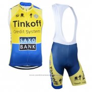 2019 Gilet Coupe-vent Tinkoff Saxo Bank Jaune Bleu