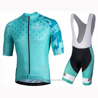 2019 Maillot Cyclisme Bianchi Mtx Vert Manches Courtes et Cuissard