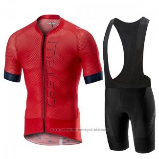 2019 Maillot Cyclisme Castelli Climber's 2.0 Rouge Manches Courtes et Cuissard