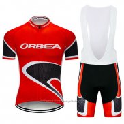 2019 Maillot Cyclisme Orbea Rouge Noir Manches Courtes et Cuissard