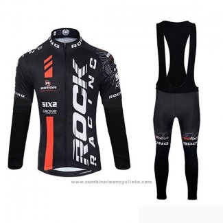 2019 Maillot Cyclisme Rock Racing SIDI Noir Manches Longues et Cuissard