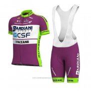 2020 Maillot Cyclisme Bardiani Csf Fuchsia Blanc Manches Courtes et Cuissard