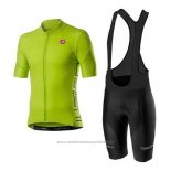 2020 Maillot Cyclisme Castelli Vert Manches Courtes et Cuissard