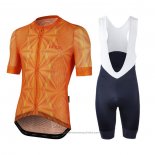 2020 Maillot Cyclisme Le Col Orange Manches Courtes et Cuissard