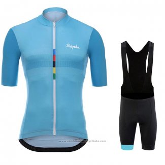 2020 Maillot Cyclisme Rapha Bleu Clair Manches Courtes et Cuissard