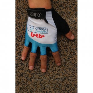 2020 Omega Pharma Lotto Gants Ete Cyclisme Blanc Bleu