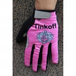 2020 Tinkoff Gants Doigts Longs Cyclisme Rose