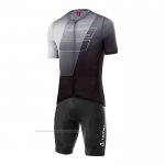2022 Maillot Cyclisme Loffler Noir Blanc Gris Manches Courtes et Cuissard
