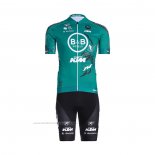 2022 Maillot Cyclisme Vital Concept-BB Hotels Lumiere Vert Manches Courtes et Cuissard