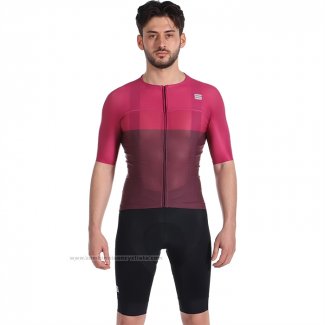 2023 Maillot Cyclisme Sportful Lumiere Violet Manches Courtes et Cuissard