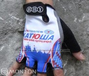 2011 Katusha Gants Ete Ciclismo Blanc