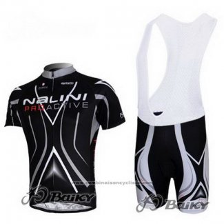 2012 Maillot Cyclisme Nalini Noir Manches Courtes et Cuissard