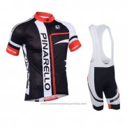 2013 Maillot Cyclisme Pinarello Rouge et Noir Manches Courtes et Cuissard