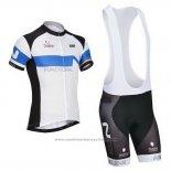 2014 Maillot Cyclisme Nalini Noir et Blanc Manches Courtes et Cuissard