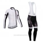 2014 Maillot Cyclisme Nalini Noir et Rouge Manches Longues et Cuissard