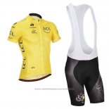 2014 Maillot Cyclisme Tour de France Jaune Manches Courtes et Cuissard