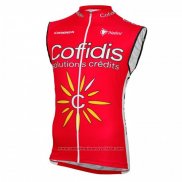 2016 Gilet Coupe-vent Cofidis Jaune et Rouge