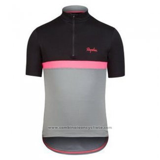 2016 Maillot Cyclisme Rapha Noir et Rouge Manches Courtes et Cuissard