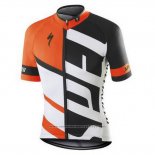 2016 Maillot Cyclisme Specialized Blanc et Orange Manches Courtes et Cuissard