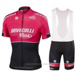 2017 Maillot Cyclisme Novecolli Rouge et Noir Manches Courtes et Cuissard