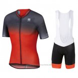 2017 Maillot Cyclisme Sportful R&d Ultraskin Rouge et Gris Manches Courtes et Cuissard