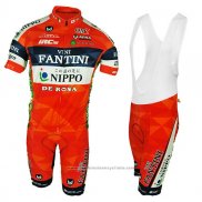 2017 Maillot Cyclisme Vini Fantini Orange Manches Courtes Cuissard