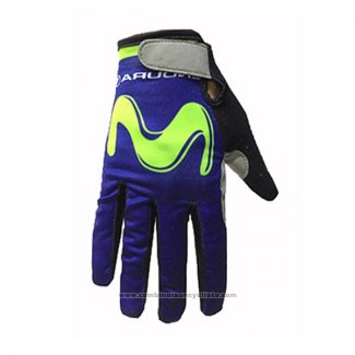 2017 Movistar Gants Doigts Longs Ciclismo