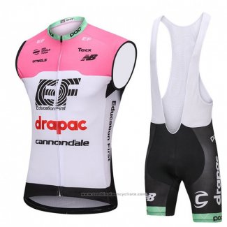 2018 Gilet Coupe-vent Cannondale Drapac Blanc et Rose