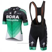 2018 Maillot Cyclisme Bora Vert Manches Courtes et Cuissard