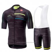 2019 Maillot Cyclisme Castelli Tabula Rasa Noir Manches Courtes et Cuissard