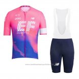 2019 Maillot Cyclisme EF Education First Rose Manches Courtes et Cuissard
