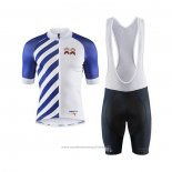 2020 Maillot Cyclisme Craft Bleu Blanc Manches Courtes et Cuissard