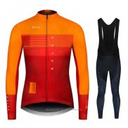 2020 Maillot Cyclisme NDLSS Jaune Orange Manches Longues et Cuissard