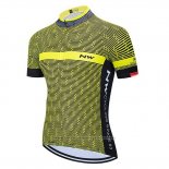 2020 Maillot Cyclisme Northwave Jaune Noir Blanc Manches Courtes et Cuissard