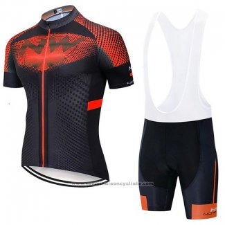 2020 Maillot Cyclisme Northwave Noir Orange Manches Courtes et Cuissard