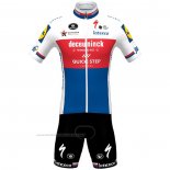 2021 Maillot Cyclisme Deceuninck Quick Step Champion Republique Tcheque Manches Courtes et Cuissard