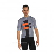 2021 Maillot Cyclisme Sportful Gris Orange Manches Courtes et Cuissard