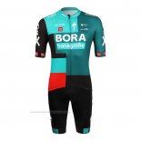 2022 Maillot Cyclisme Bora-Hansgrone Vert Manches Courtes et Cuissard